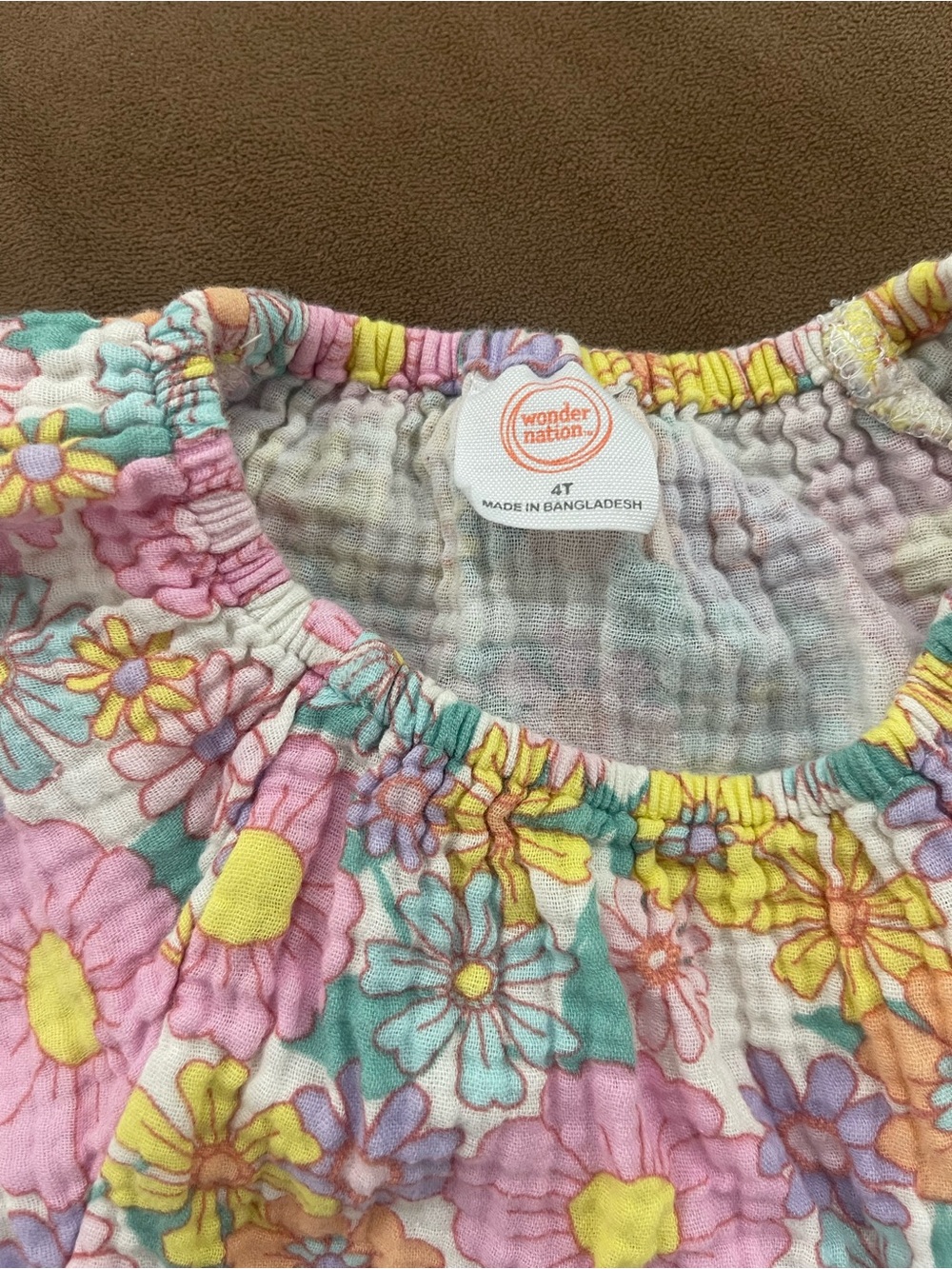 wonder nation Navy Floral Daisy Print Top with Bright Accents - Picture 7 of 11